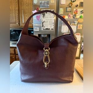 Dooney Bourke Belvedere Burgundy Leather Hobo Shoulderbag
